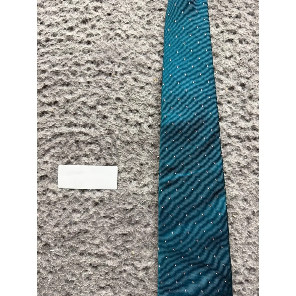 Christian Dior Men's Jacquard 100% Silk Neck Tie Designer Teal 59